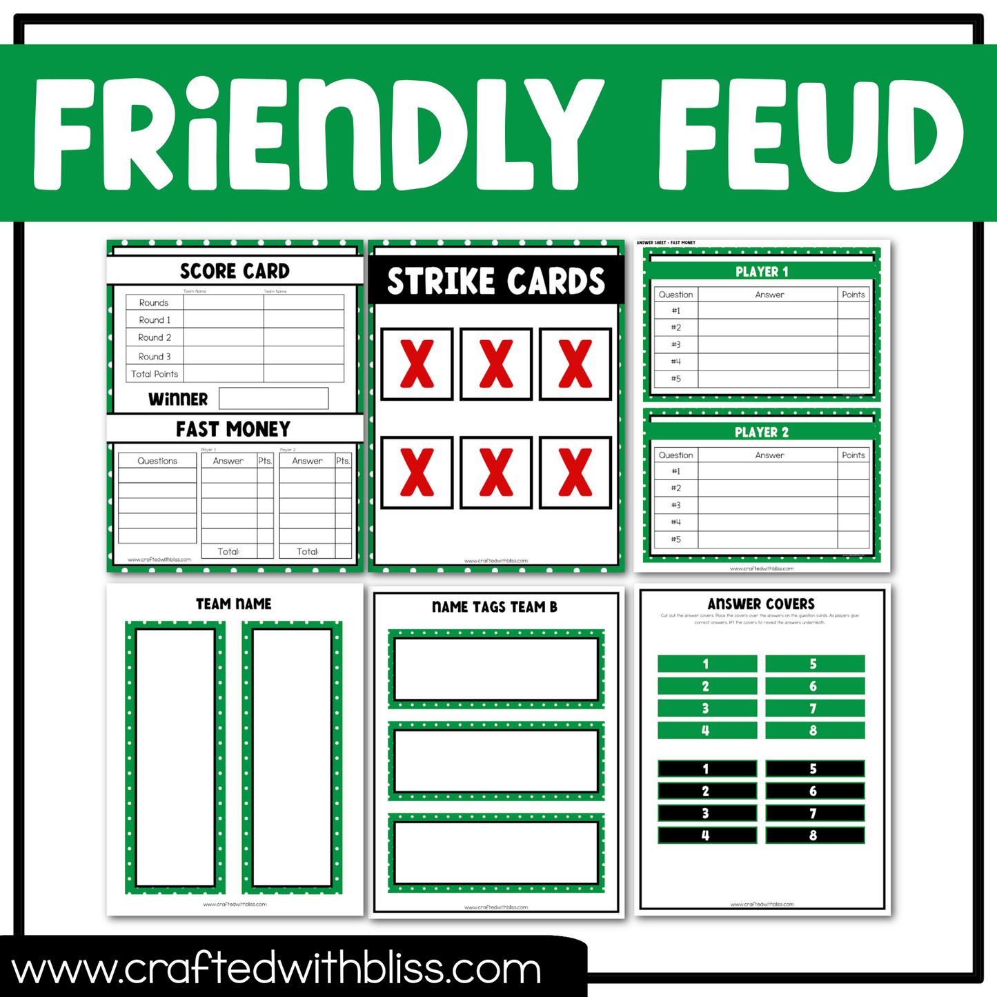 St. Patrick's Day Party Friendly Feud Game