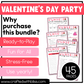Printable Valentine's Day Party Games For All Bundle 30+ Games