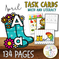 All Year Task Cards Math and Literacy Mega Bundle (Preschool, Sped, Ki ...