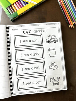 My CVC Activity Book (150+ pages) | Homeschool | Kindergarten | Litera ...