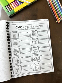 My CVC Activity Book (150+ pages) | Homeschool | Kindergarten | Litera ...