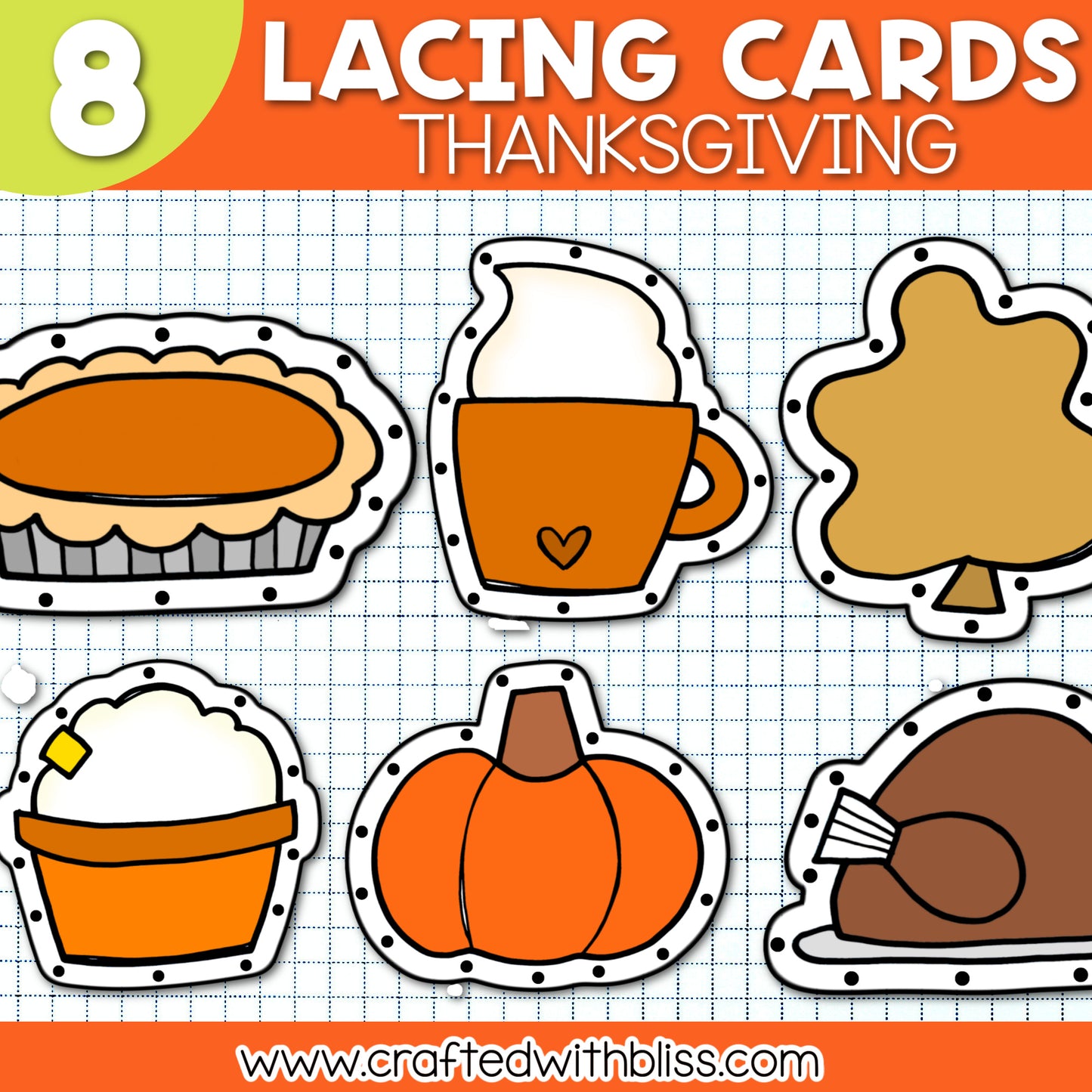 All Year Lacing Cards For Kids Big Bundle (Preschool, Sped, Kindergarten, OT)