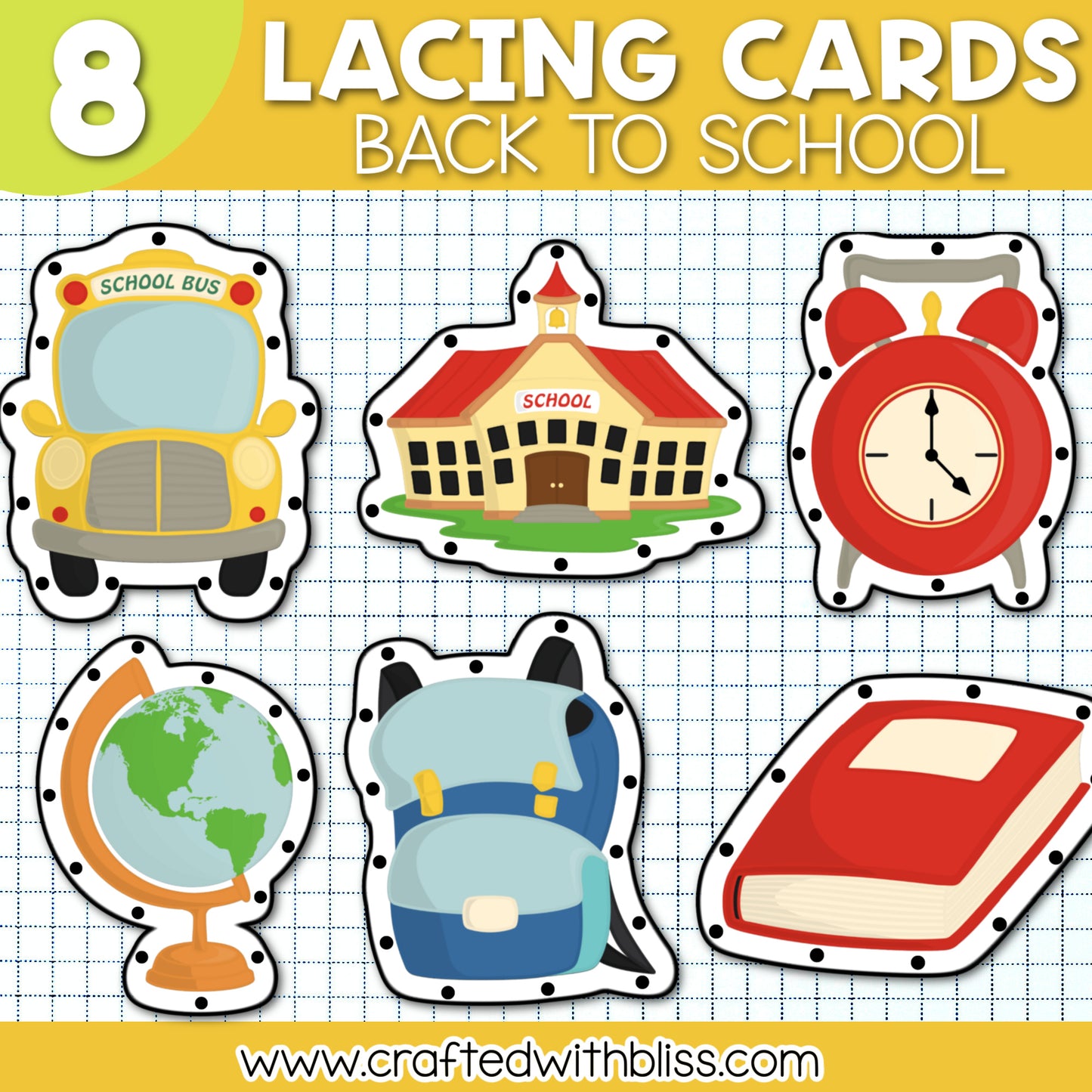 All Year Lacing Cards For Kids Big Bundle (Preschool, Sped, Kindergarten, OT)