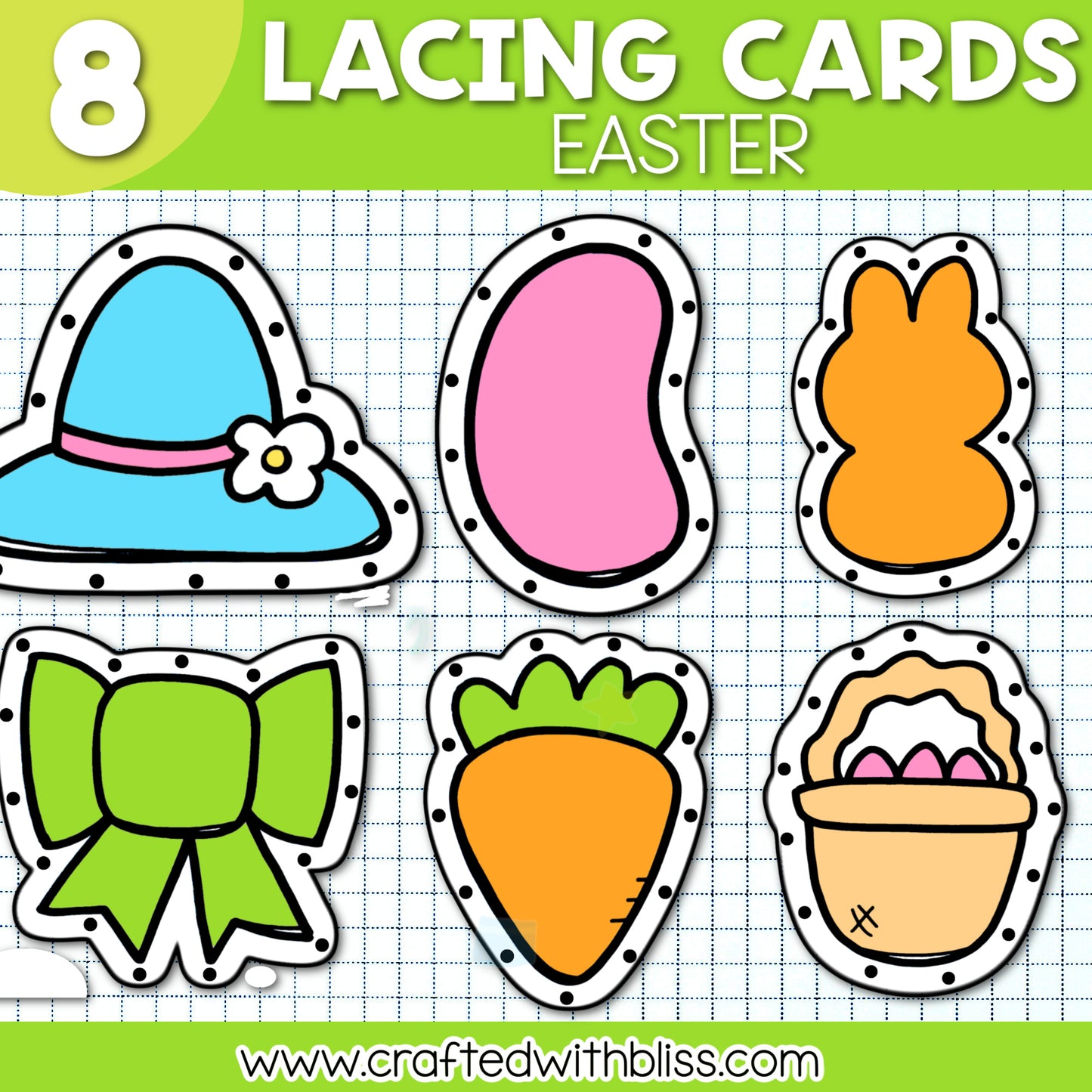 All Year Lacing Cards For Kids Big Bundle (Preschool, Sped, Kindergarten, OT)