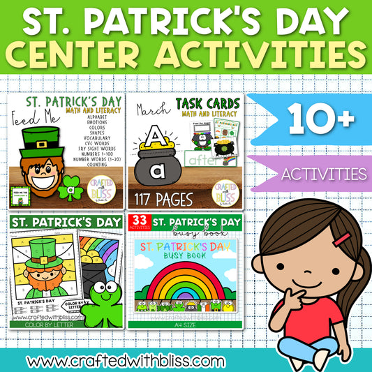St. Patrick's Day Center Activities | Literacy Center | Math Center | Homeschool