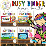 Themed Busy Book/Binder Growing Bundle (SpEd, Toddler and Pre-K) Preschool Busy Book! Save More with this bundle!