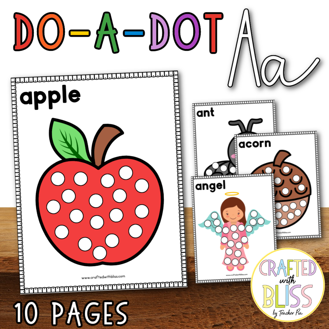 500+ Pages Alphabet Dot Markers Mega Bundle Do-A-Dot (Preschool, Sped, Kindergarten, OT) Save More with this bundle!